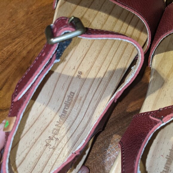 El Naturalista - Path Shokunin Wooden Heel Sandals N5831T | Size 36 | Path Rioja - Picture 12 of 16